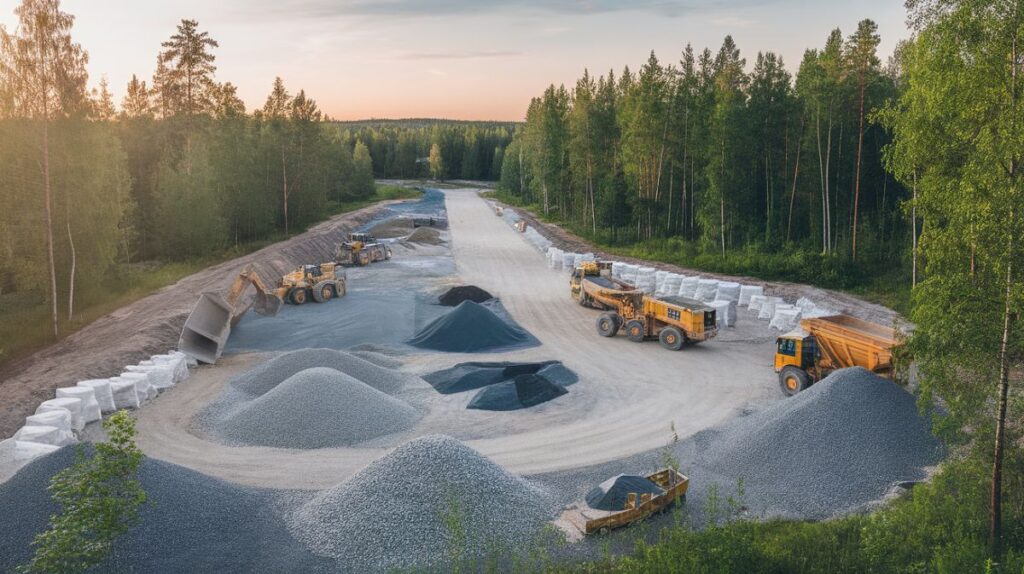 3. Vilka material fungerar bäst vid stora schaktmassor